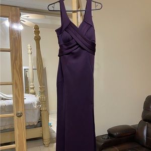 Purple long gown